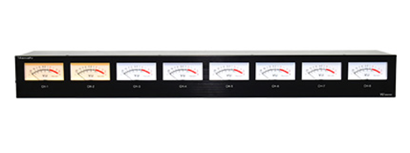 プロオーディオ機器 アナログ入力 8ch VUモニタ（据置タイプ）
