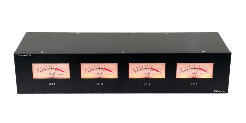 プロオーディオ機器 アナログ入力 4ch VUモニタ（2Uサイズ）